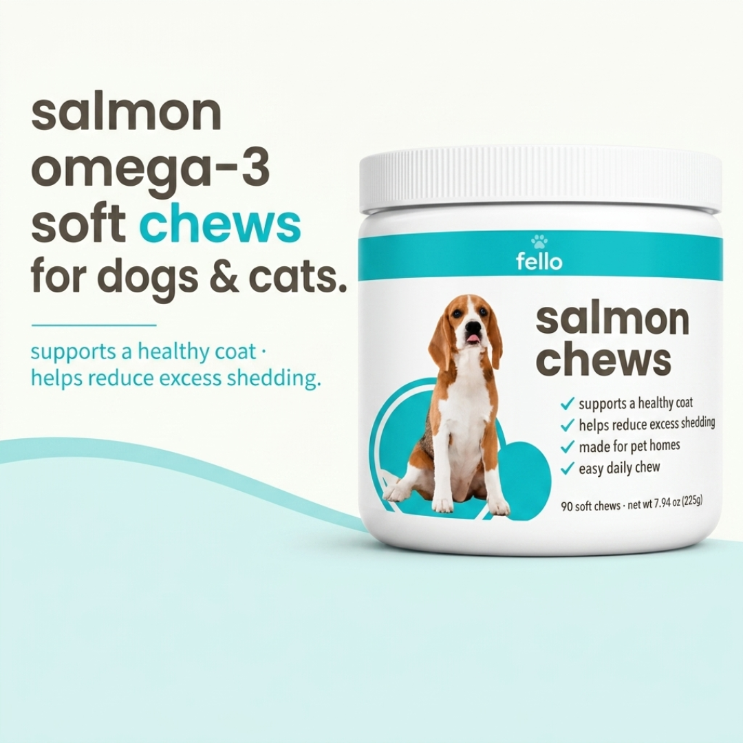 fello™ - Fello Omega-3 Shedding Soft Chews for Dogs & Cats