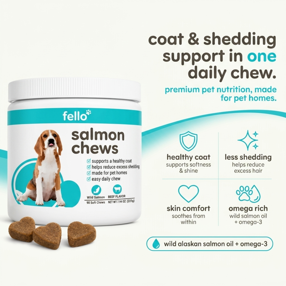 fello™ - Fello Omega-3 Shedding Soft Chews for Dogs & Cats