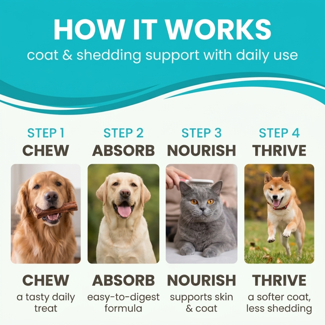 fello™ - Fello Omega-3 Shedding Soft Chews for Dogs & Cats
