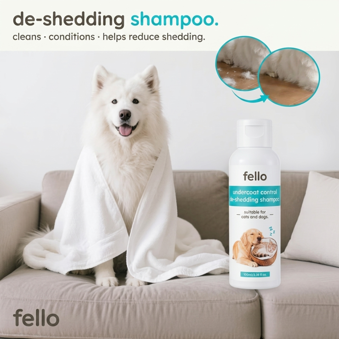 fello™ - Undercoat Control De-Shedding Shampoo for Dogs & Cats